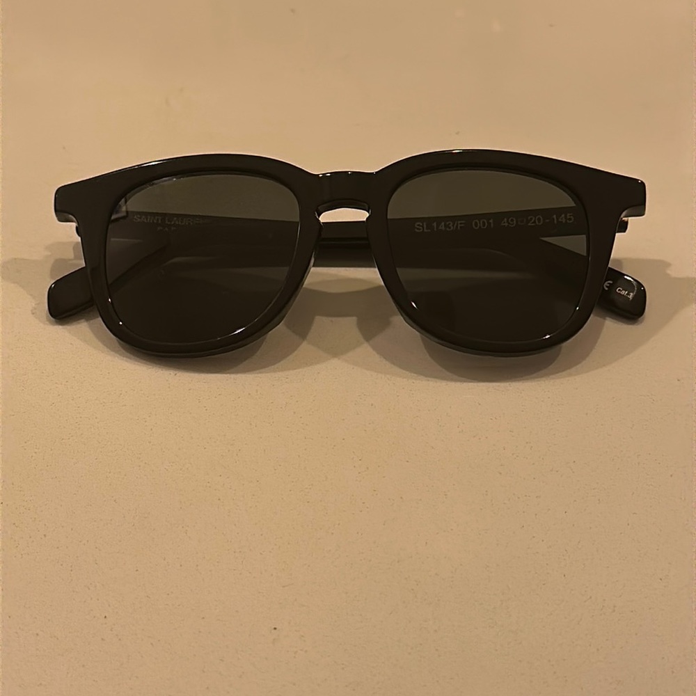 Authentic Saint Laurent Black Round Sunglasses